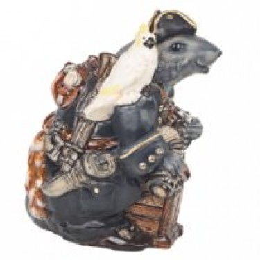Керамическая скульптура "Крыс Джек Воробей"